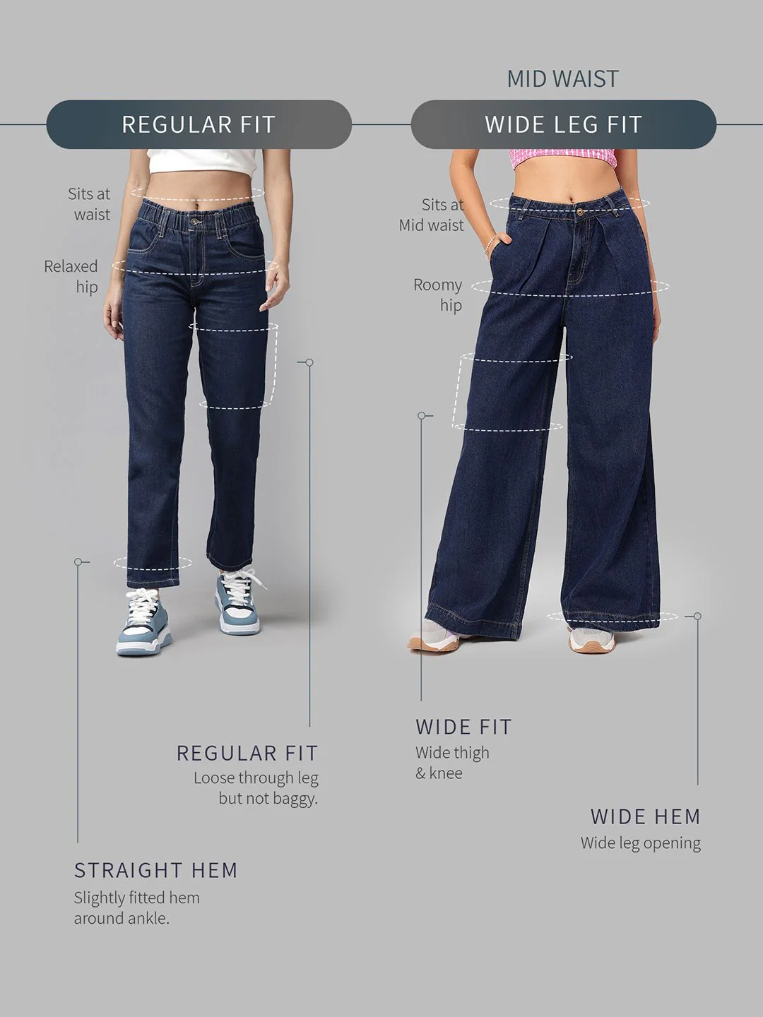 DressBerry Women Urban Uplift Wide Leg Jeans - Image 7