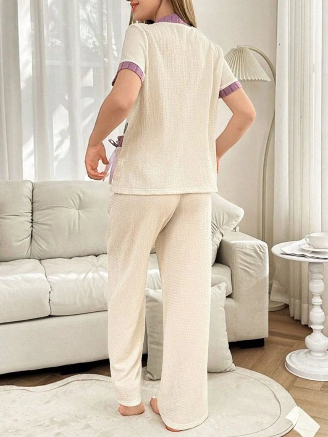 DressBerry Women V-Neck Printed Night suit - Image 5
