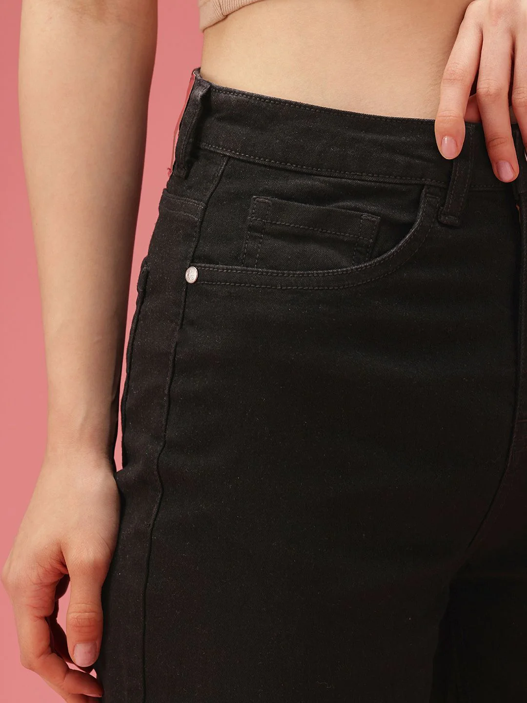 DressBerry Women Wide Leg High-Rise Stretchable Jeans - Image 6