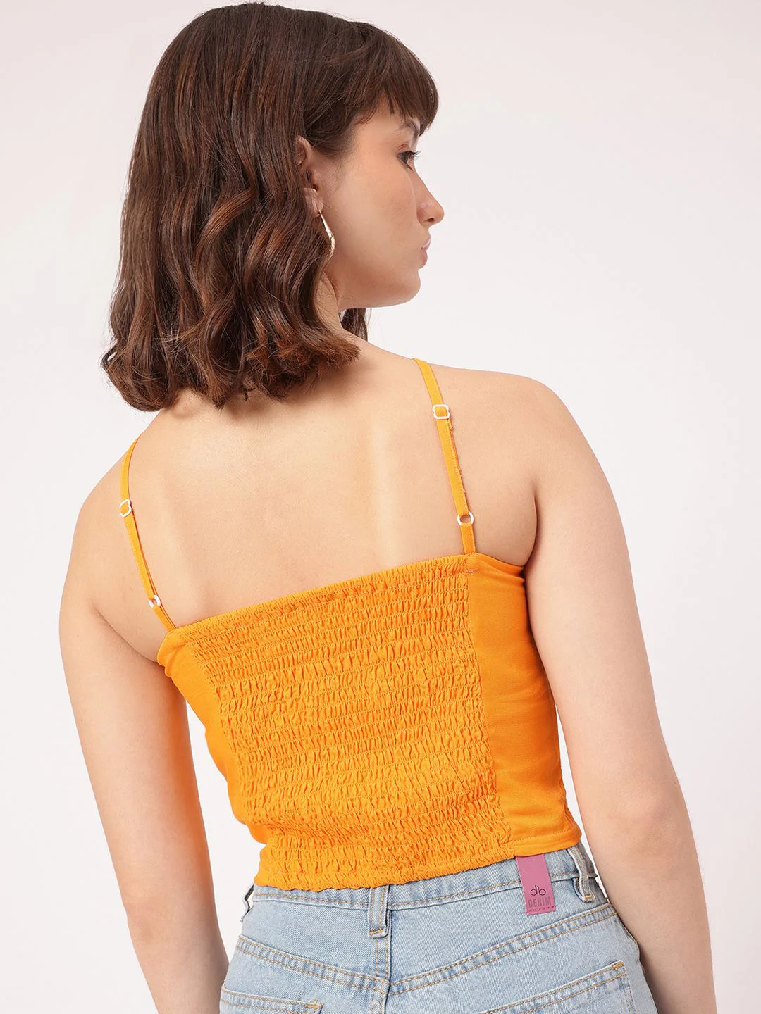 DressBerry Y2K Glam Ruched & Smocked Crop Top - Image 4