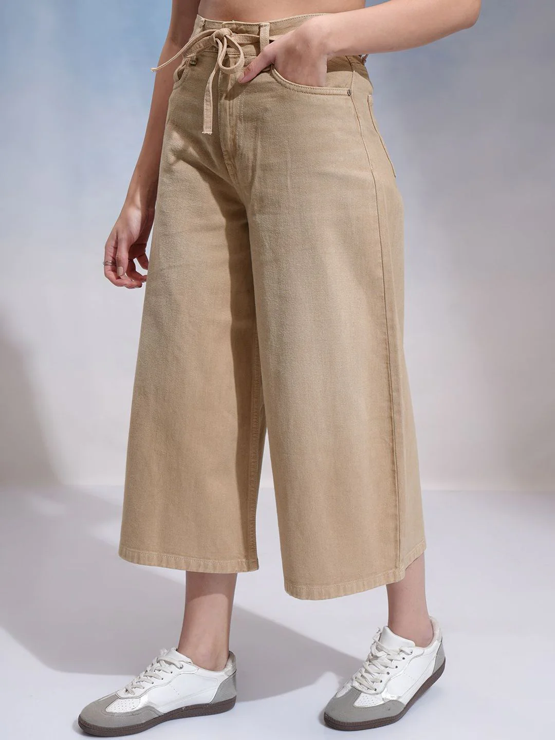 ESPYR By Tokyo Talkies Women Culotte High-Rise Stretchable Jeans - Image 2