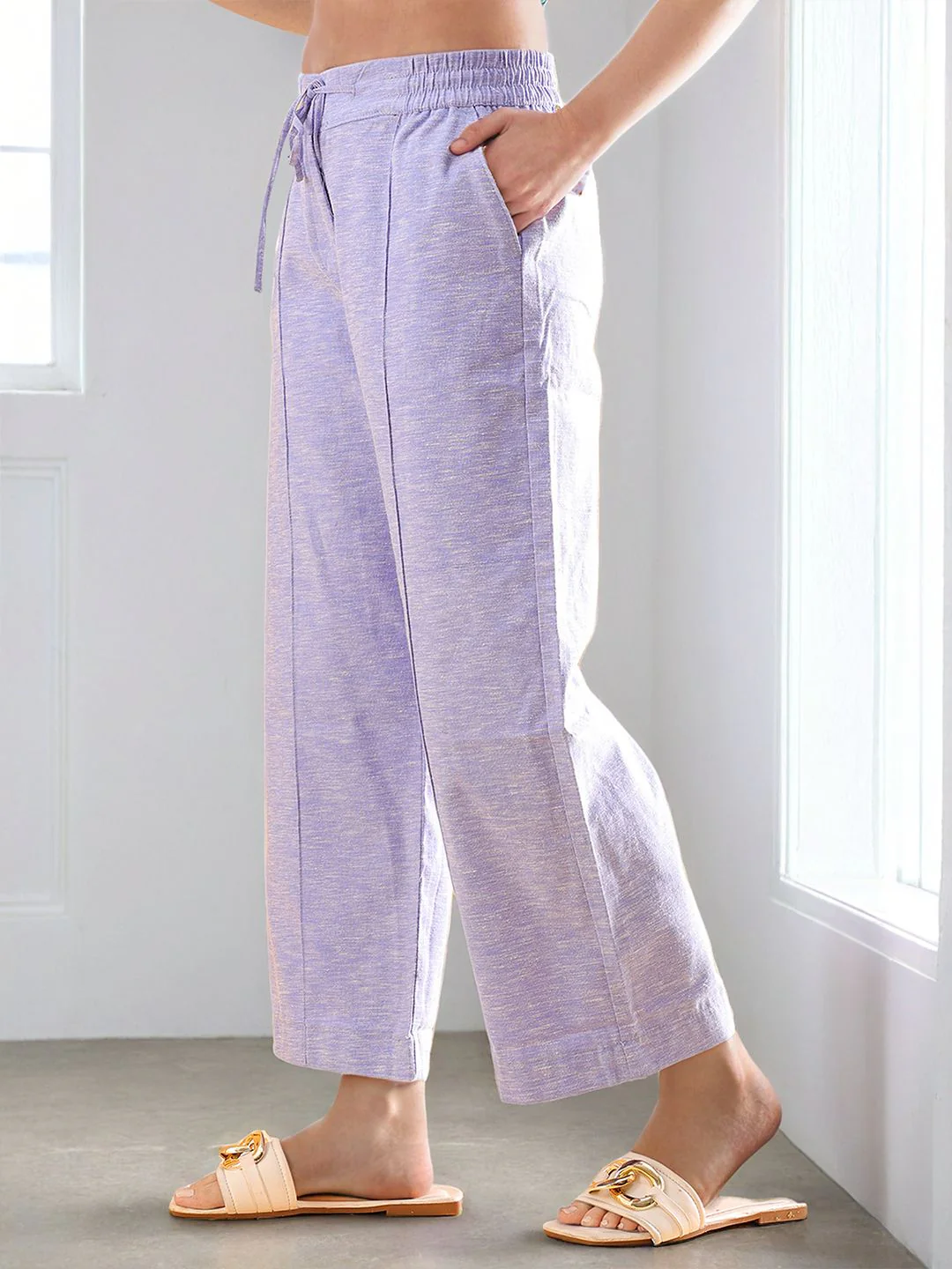 Freehand by The Indian Garage Co Women Straight Fit Parallel Trousers - Image 2