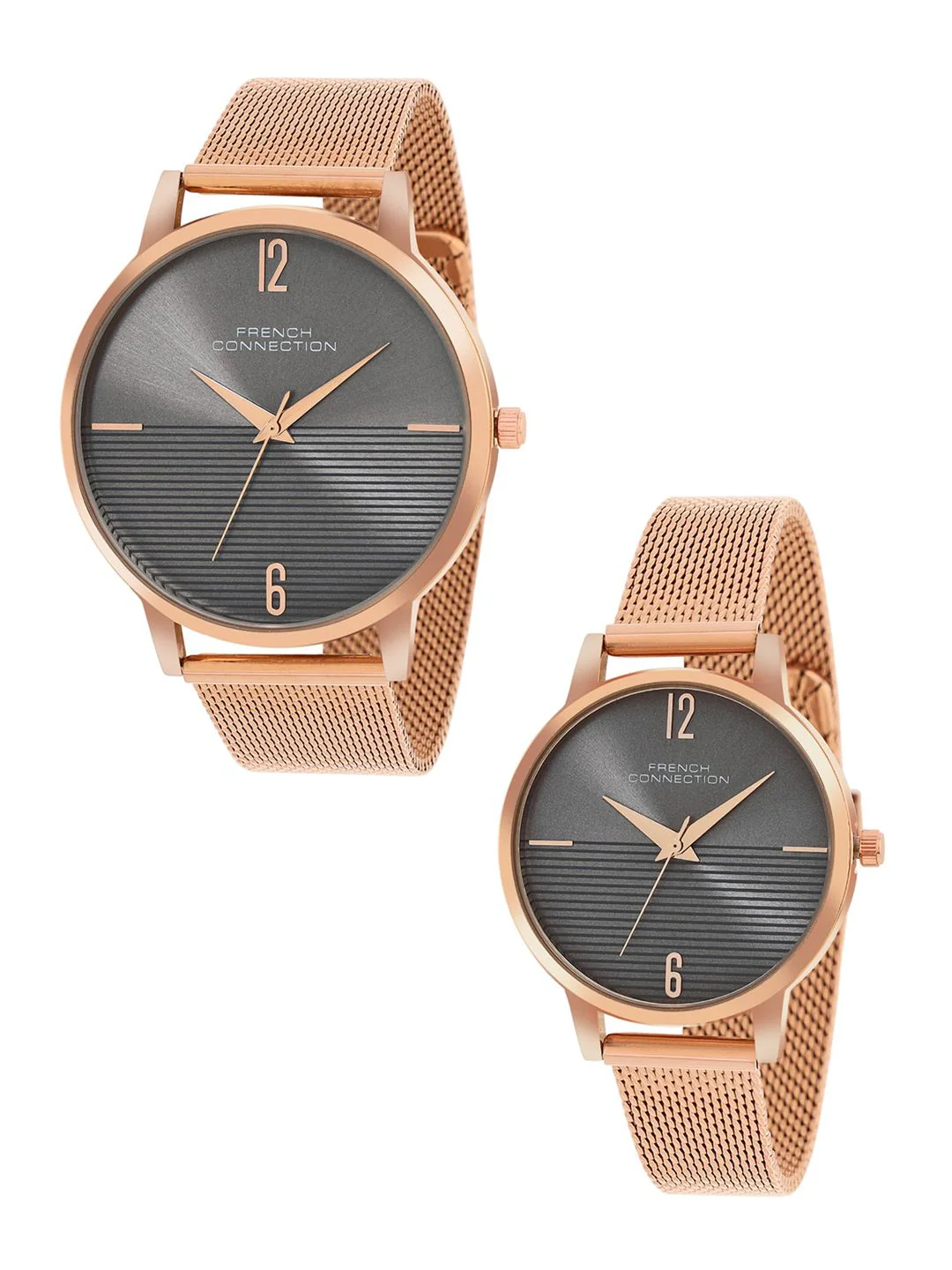 French Connection His And Her Stainless Steel Straps Analogue Watches FCN00061D - Image 3