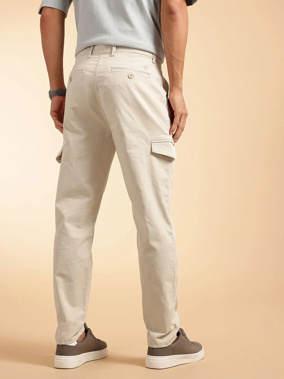 French Connection Men Regular Fit Cargos Trousers - Image 5