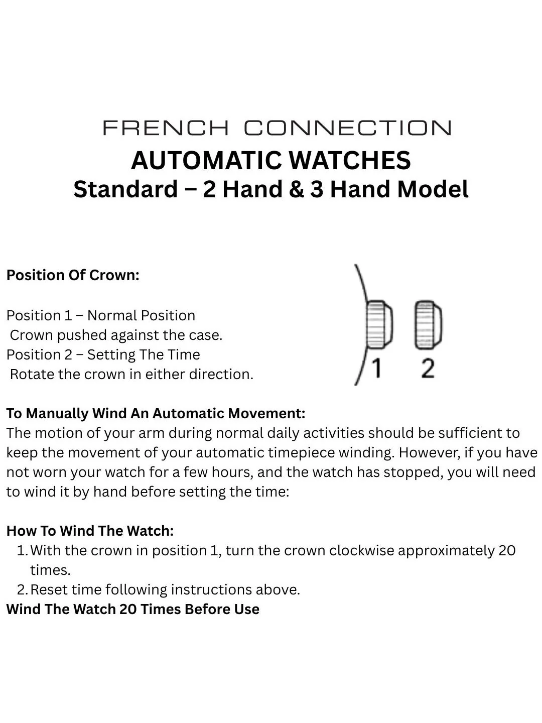 French Connection Men Skeleton Dial & Stainless Steel Bracelet Style Straps Analogue Automatic Motion Watch - Image 7
