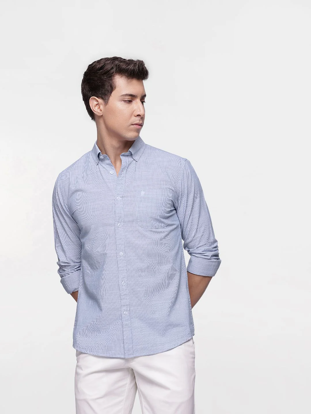 French Connection Men Slim Fit Striped Pure Cotton Casual Shirt - Image 3
