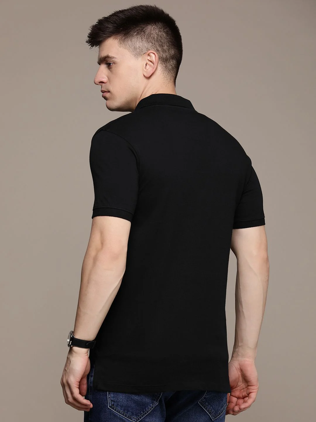 French Connection Polo Collar Pure Cotton T-shirt - Image 4