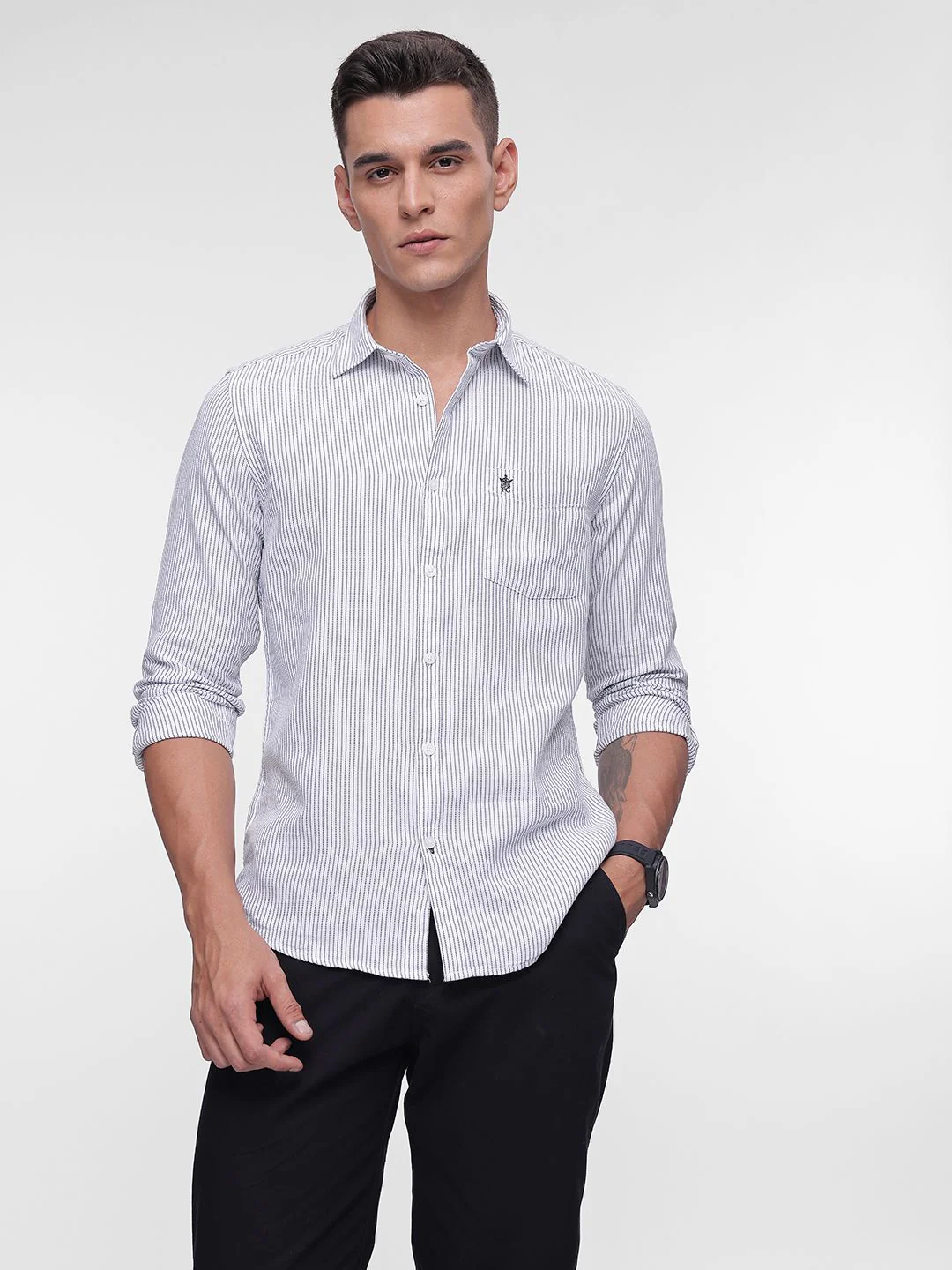 French Connection Slim Fit Pure Cotton Casual Shirt - Image 3