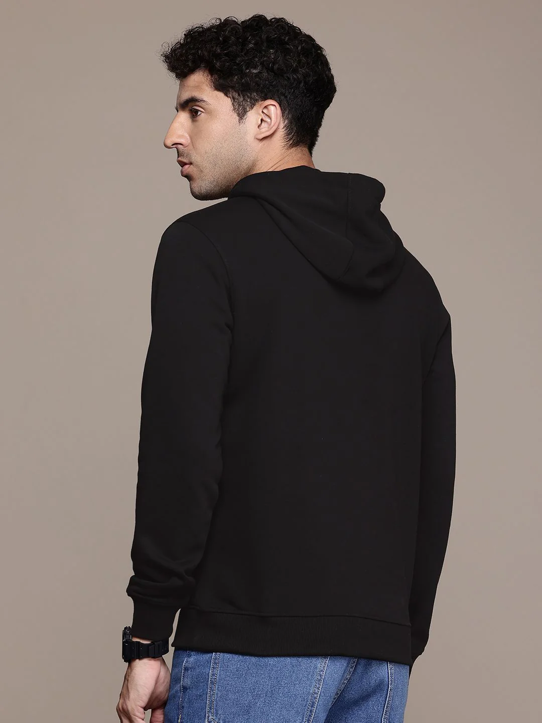 French Connection Typography Printed Hooded Sweatshirt - Image 4