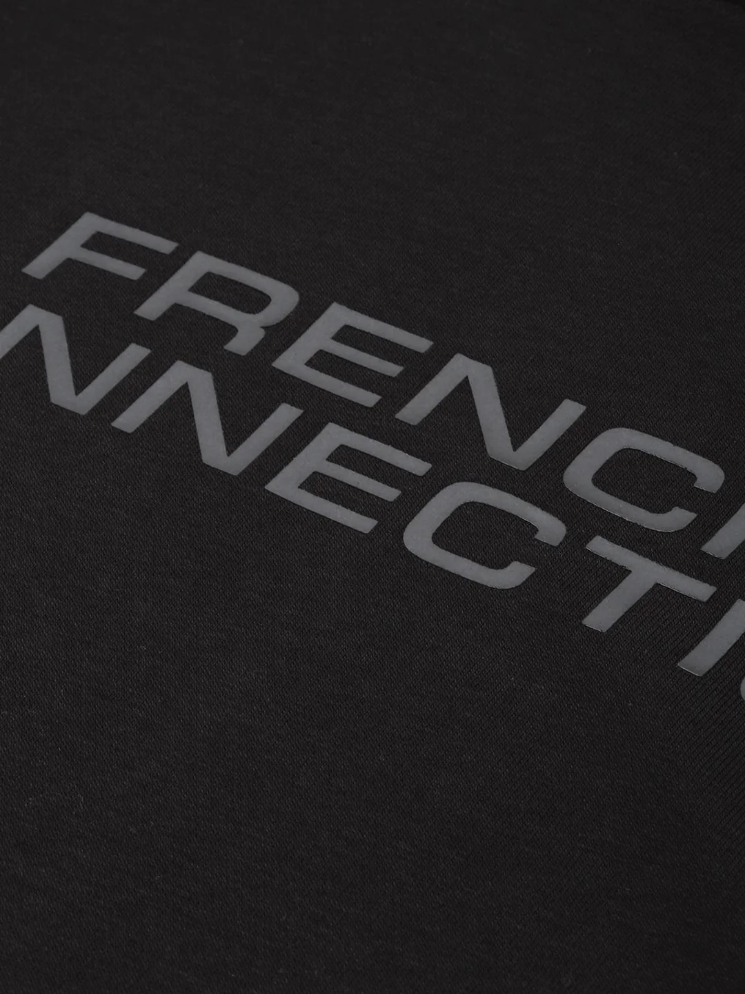 French Connection Typography Printed Hooded Sweatshirt - Image 7