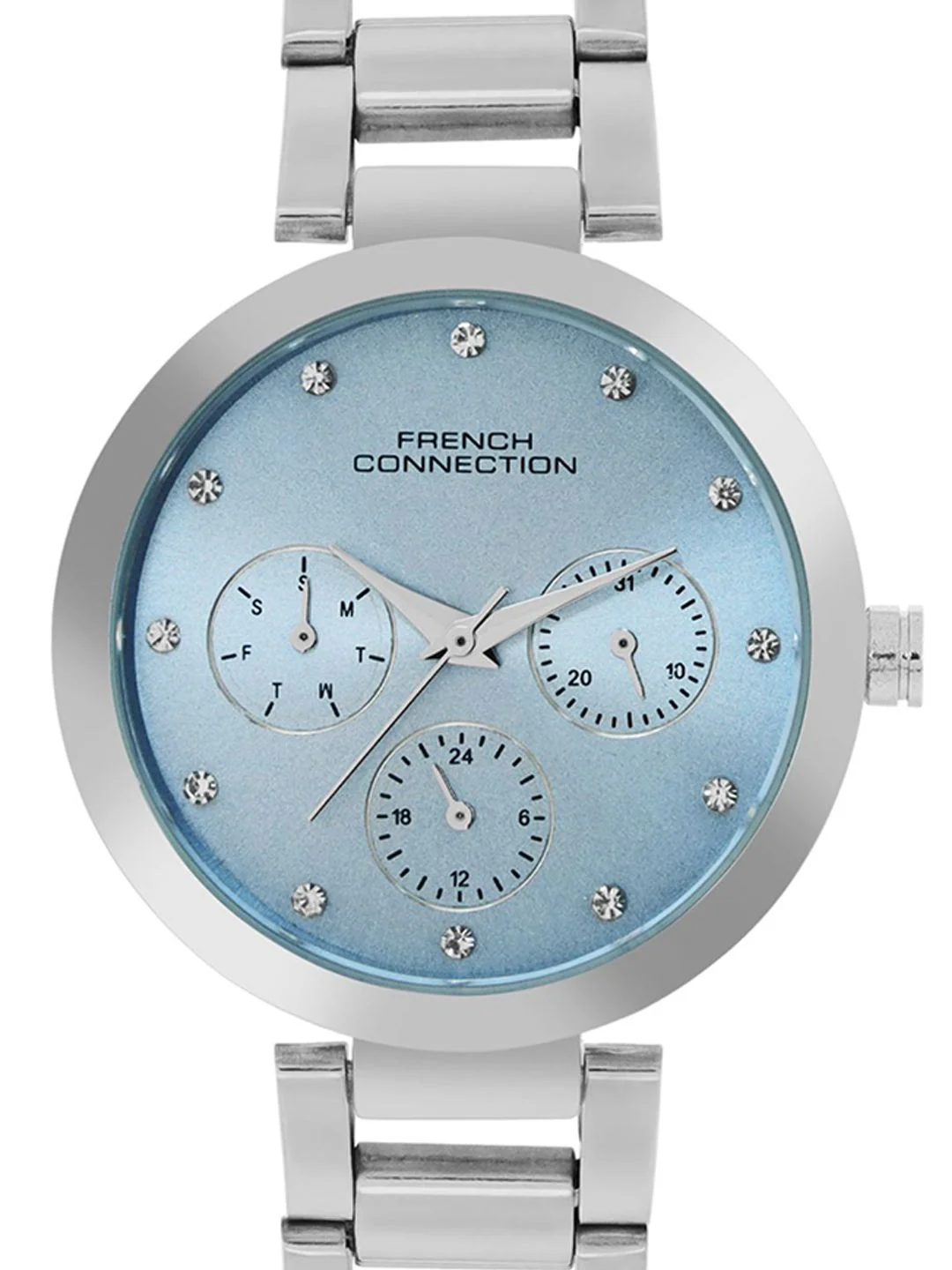 French Connection Women Embellished Dial & Stainless Steel Analogue Watch FCN0118USM - Image 4