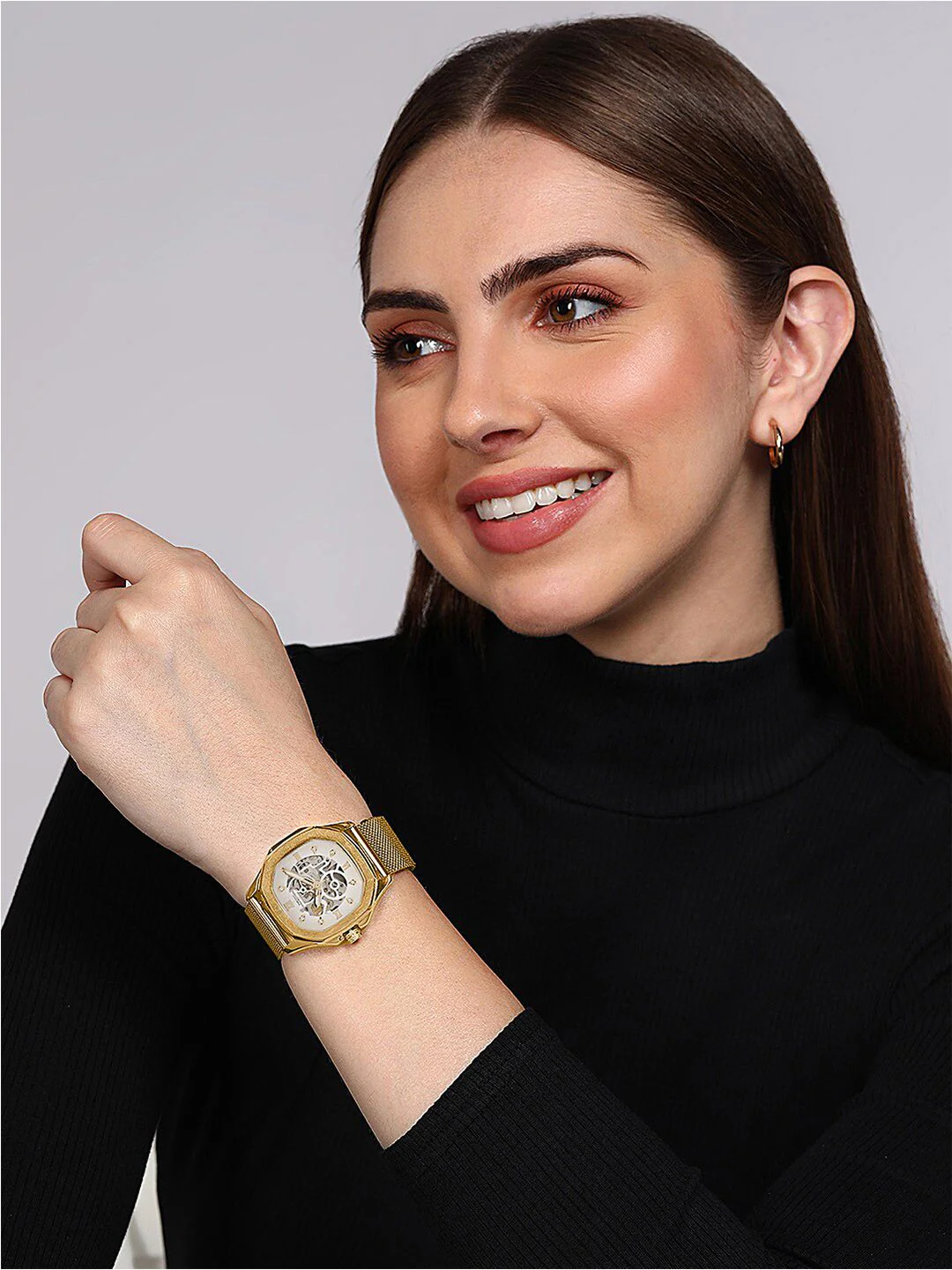French Connection Women Patterned Dial & Stainless Steel Straps Automatic Watch- FCA06-6 - Image 6