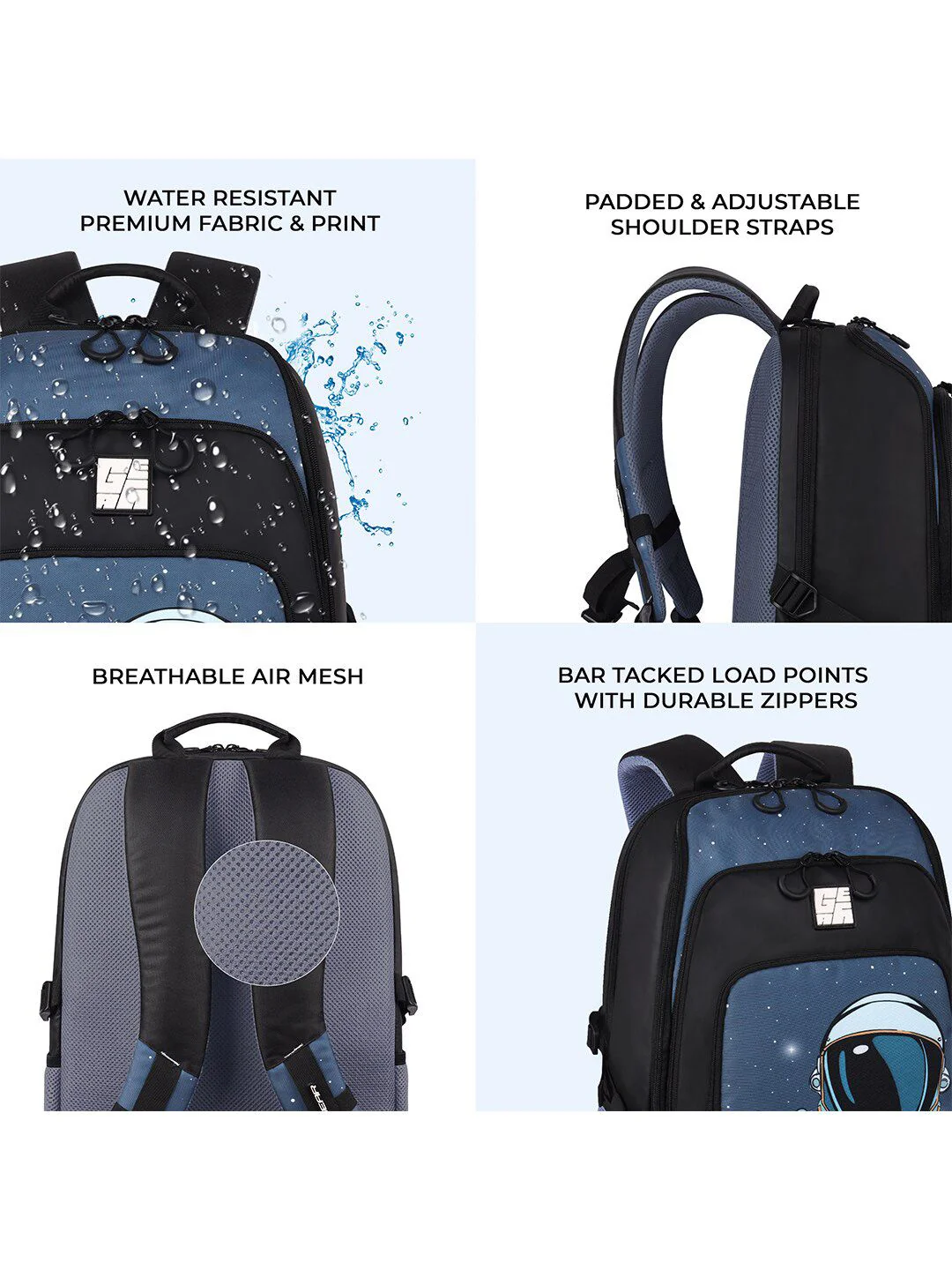 Gear Boys Astronomer Printed Backpack with Compression Straps - Image 6