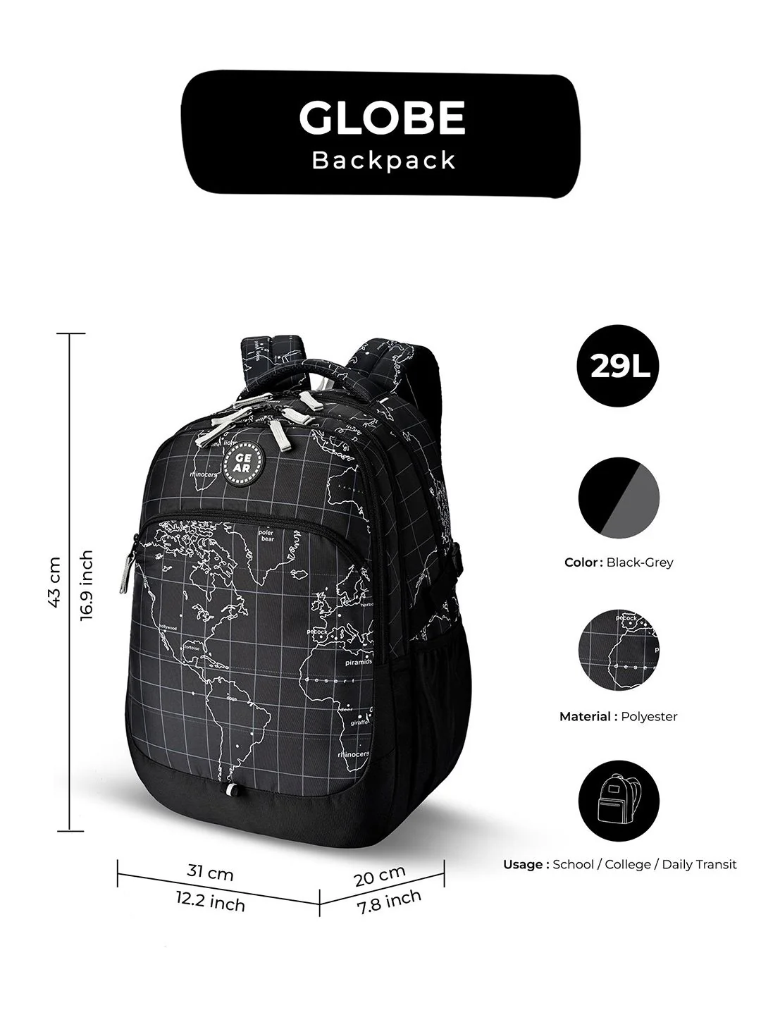 Gear Unisex Backpack - Image 7
