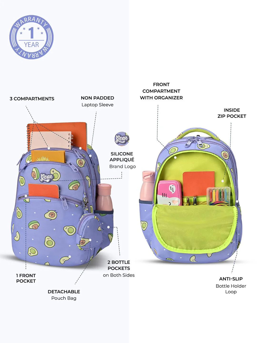 Gear Unisex Backpack - Image 6