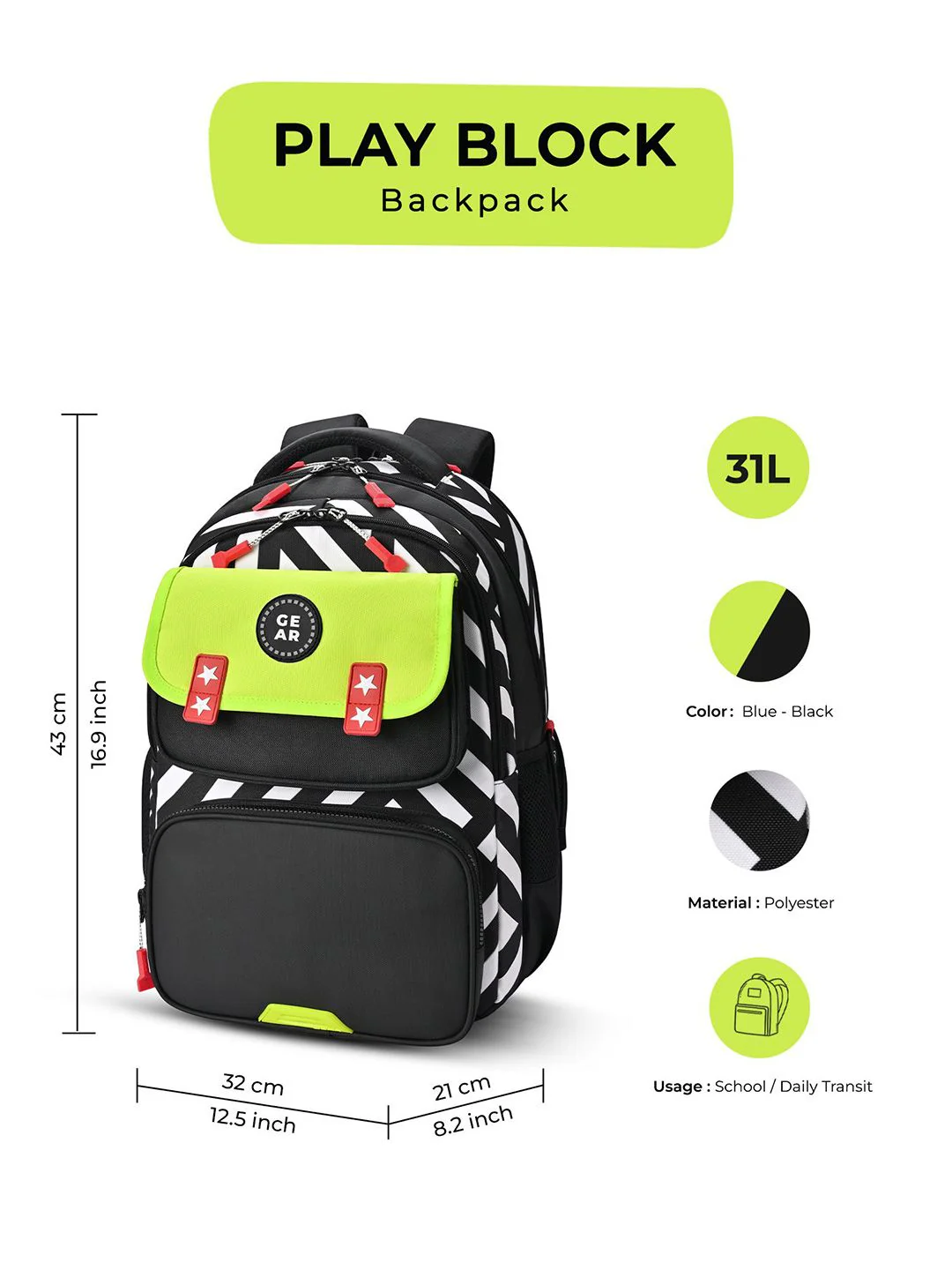 Gear Unisex Backpack - Image 7