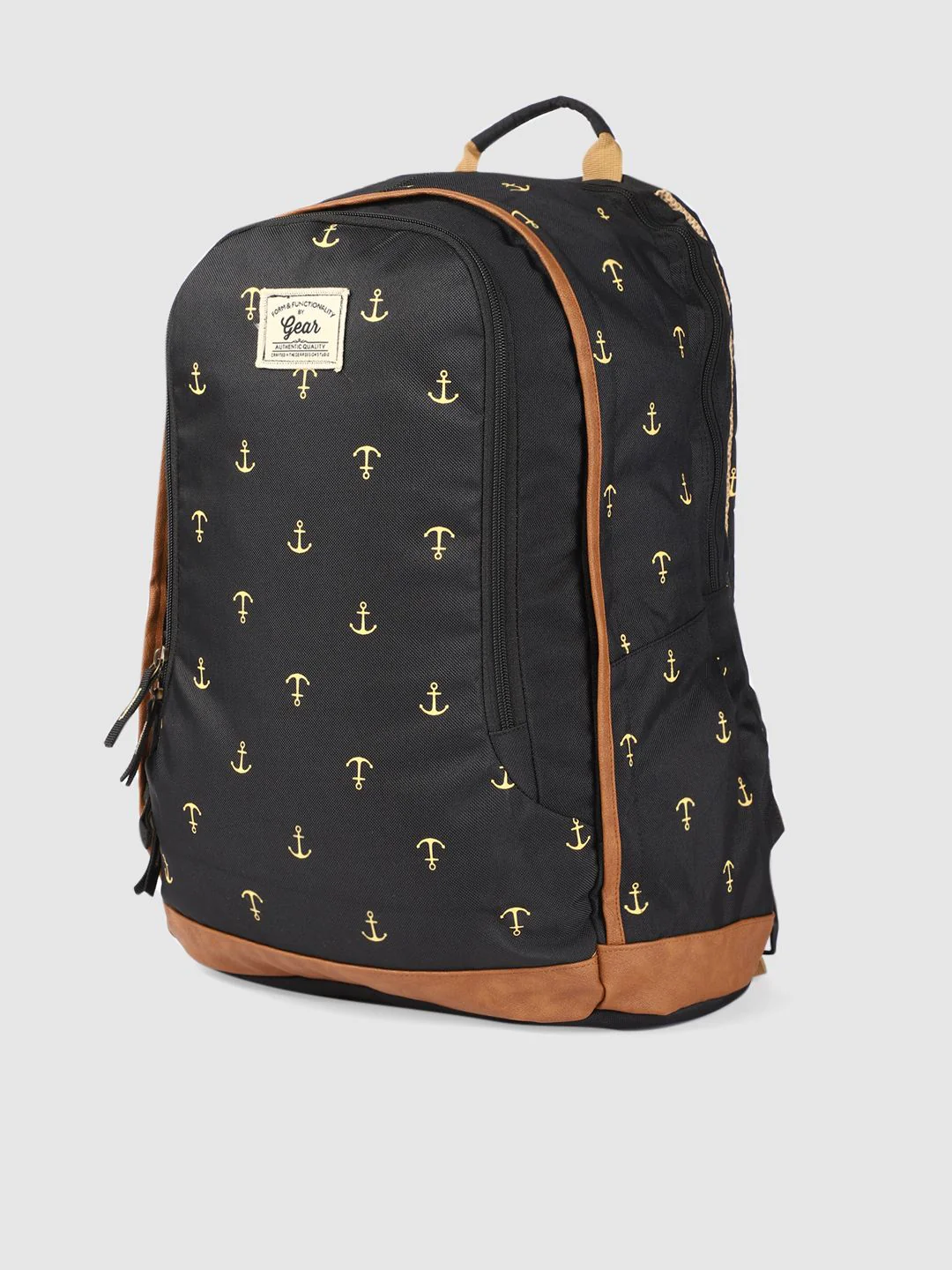 Gear Unisex Black Anchor Print Laptop Backpack - Image 2