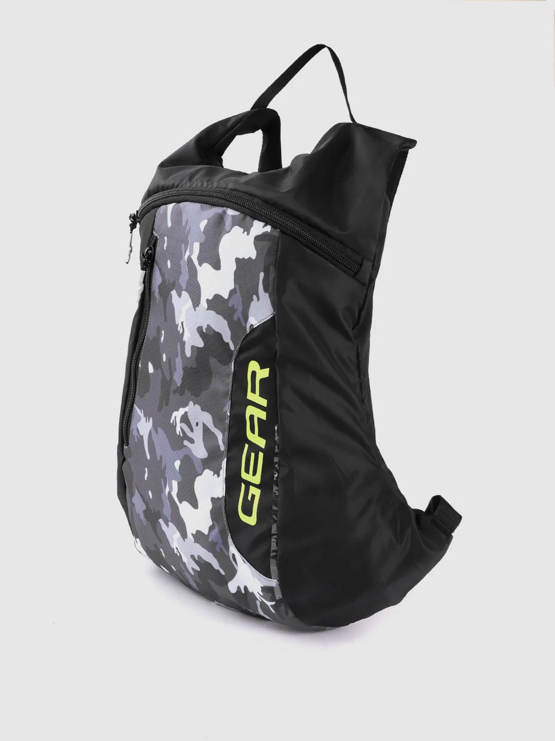 Gear Unisex Black & Grey Camouflage & Brand Logo Print Backpack - Image 2