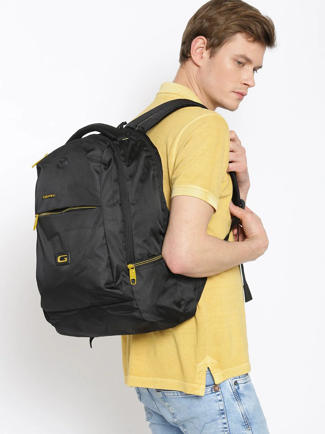 Gear Unisex Black Solid Backpack - Image 6