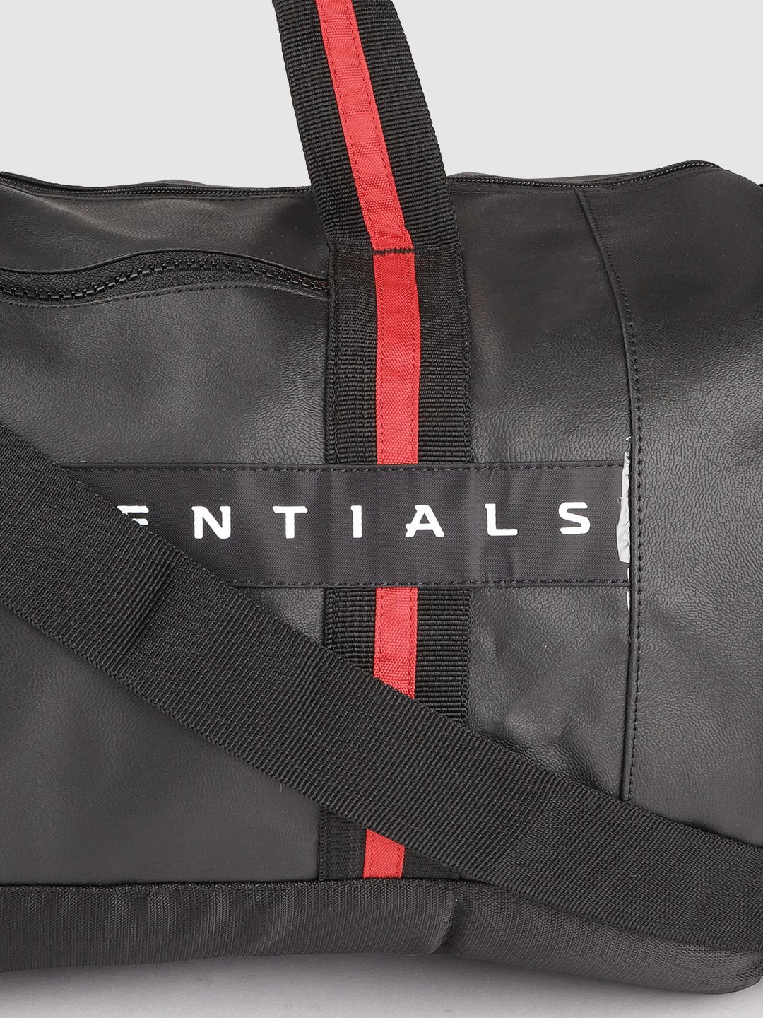 Gear Unisex Black Solid Clubsport Duffel Bag with Brand Logo Print Detail - Image 6