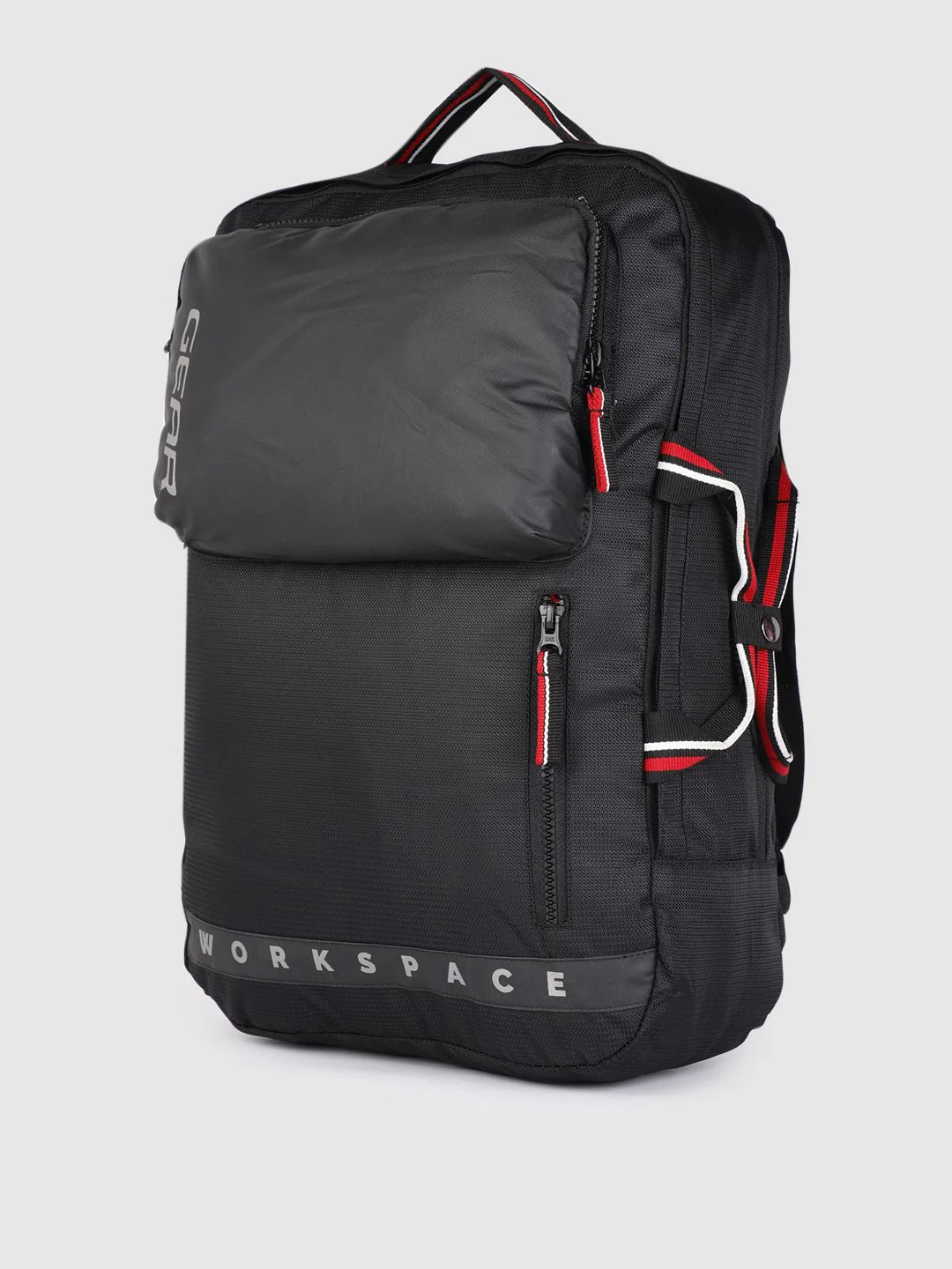 Gear Unisex Black Solid Workspace Hybrid Briefcase Backpack - Image 2