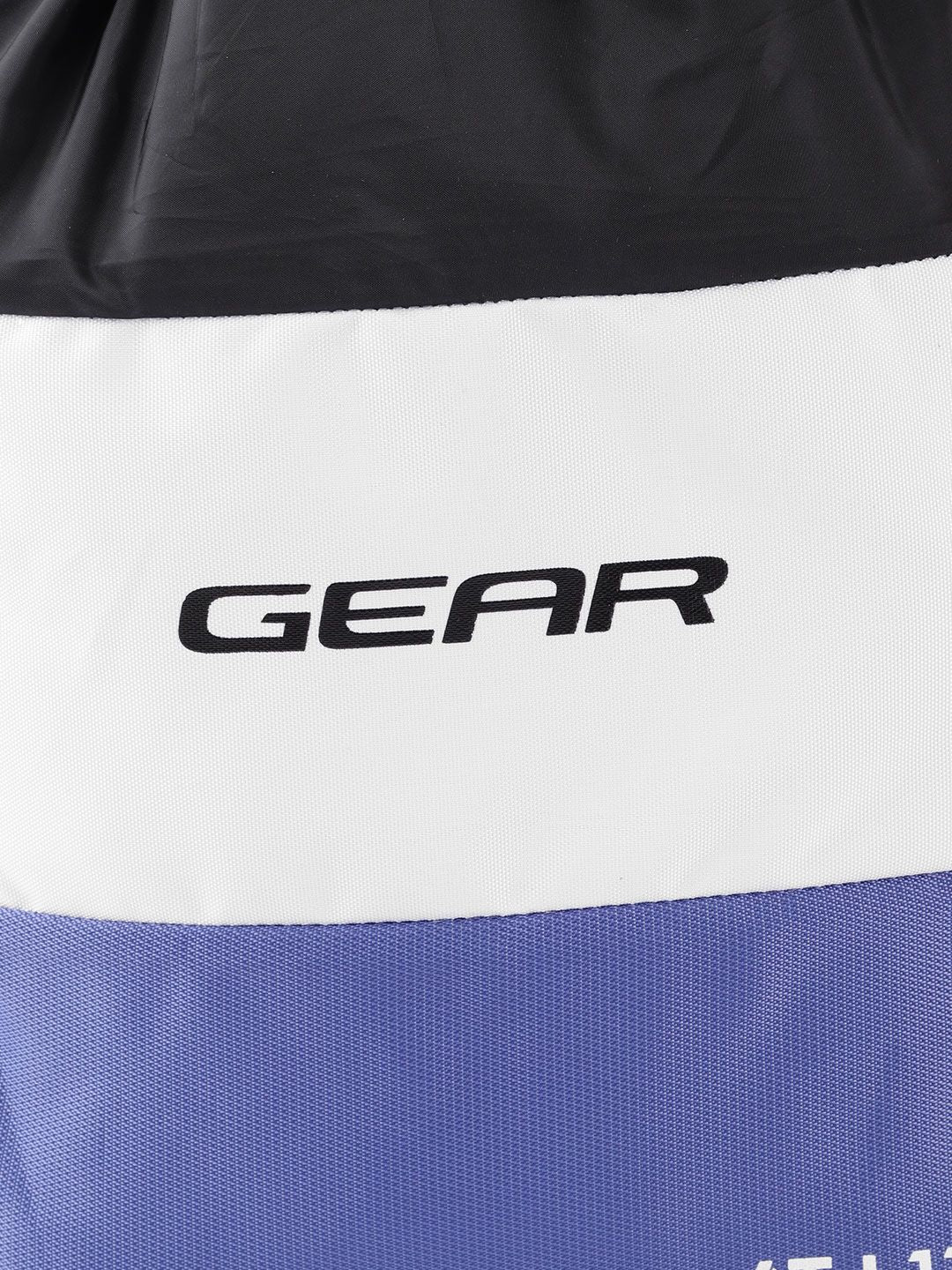 Gear Unisex Black & White Colourblocked Brand Logo Print Backpack - Image 4