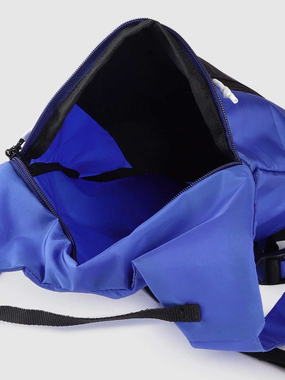 Gear Unisex Blue & Black Colourblocked Brand Logo Print Backpack - Image 5