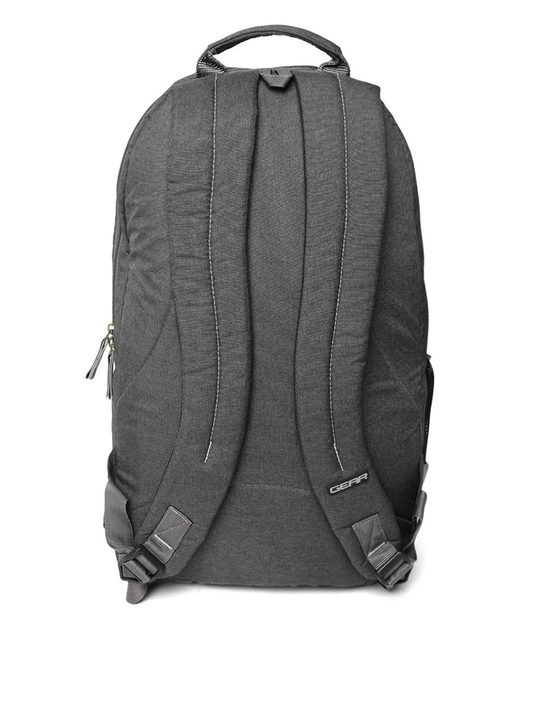 Gear Unisex Charcoal Grey Solid Backpack - Image 3