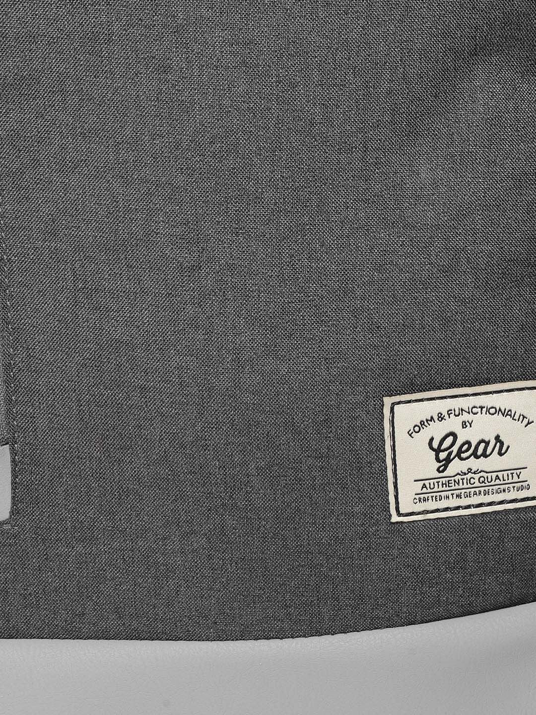 Gear Unisex Charcoal Grey Solid Backpack - Image 4