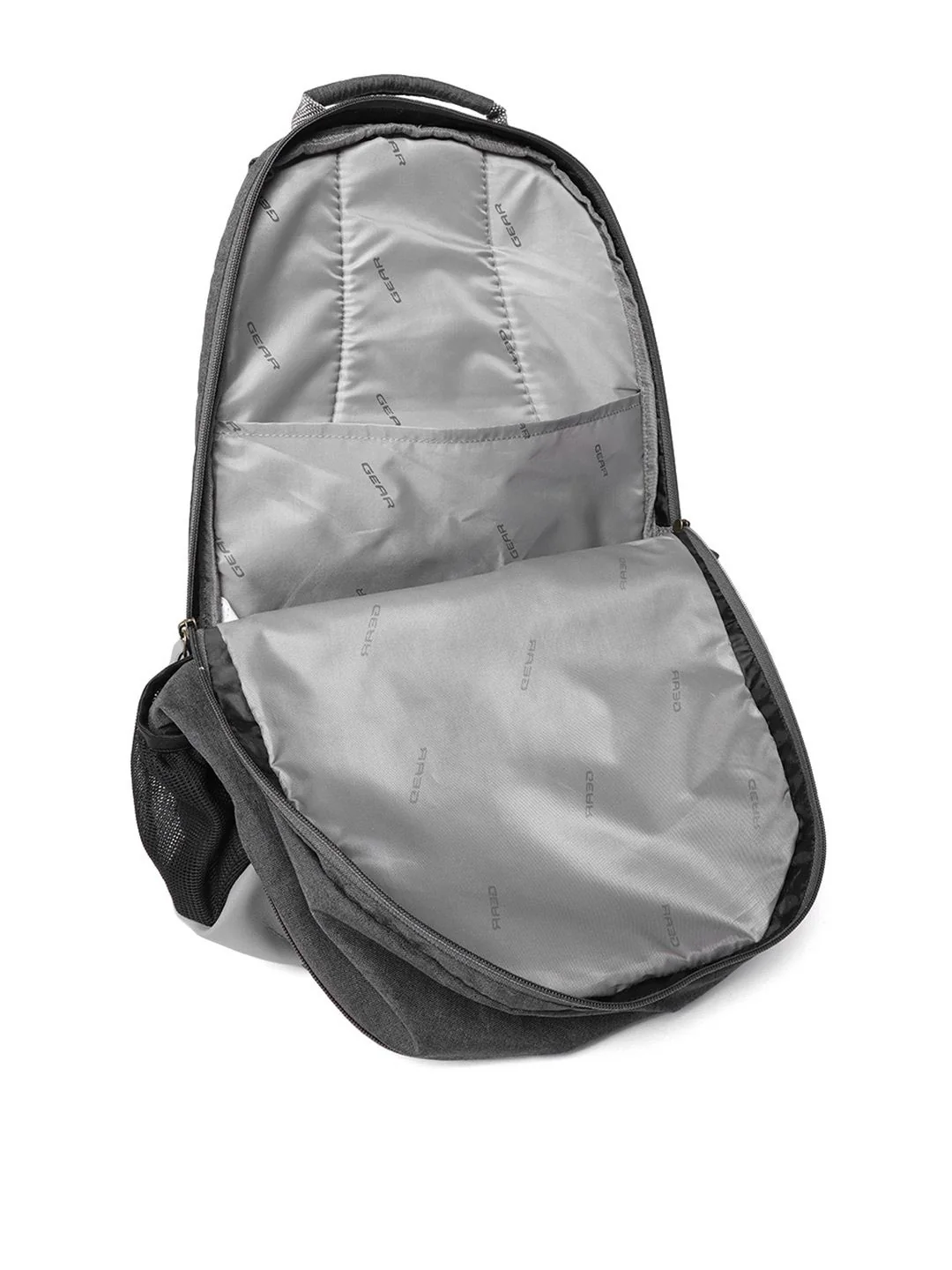 Gear Unisex Charcoal Grey Solid Backpack - Image 5
