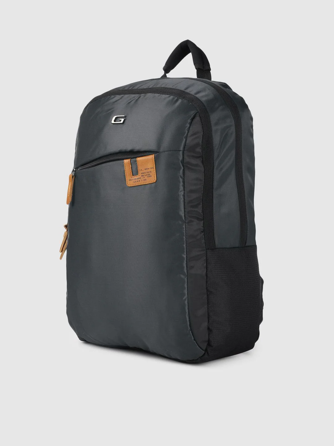 Gear Unisex Charcoal Grey Solid COMPACT BUSINESS LAPTOP Backpack - Image 2