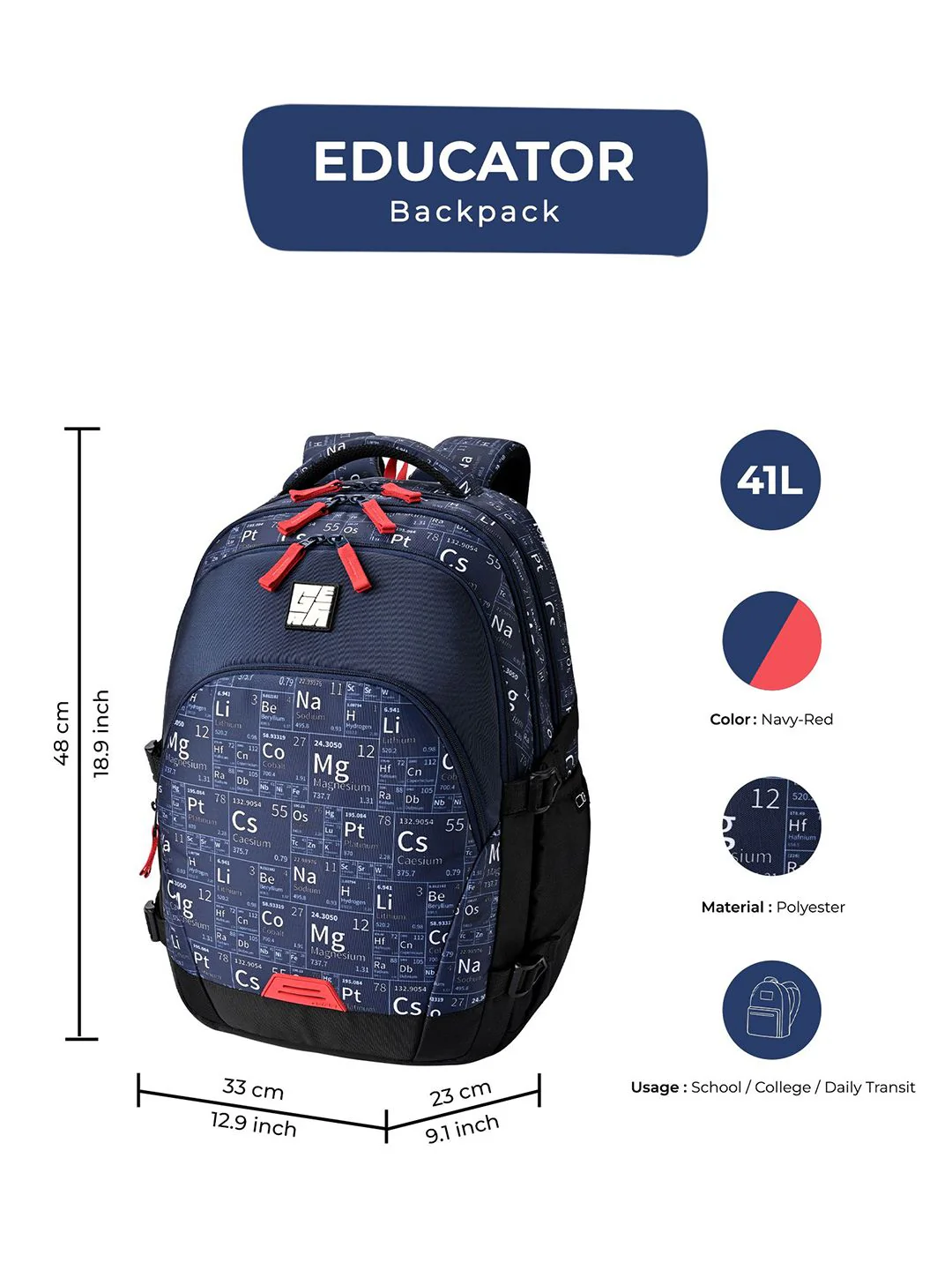 Gear Unisex Educator Backpack - Image 6