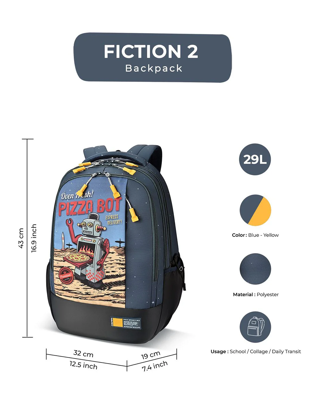 Gear Unisex Graphic Backpack - Image 6