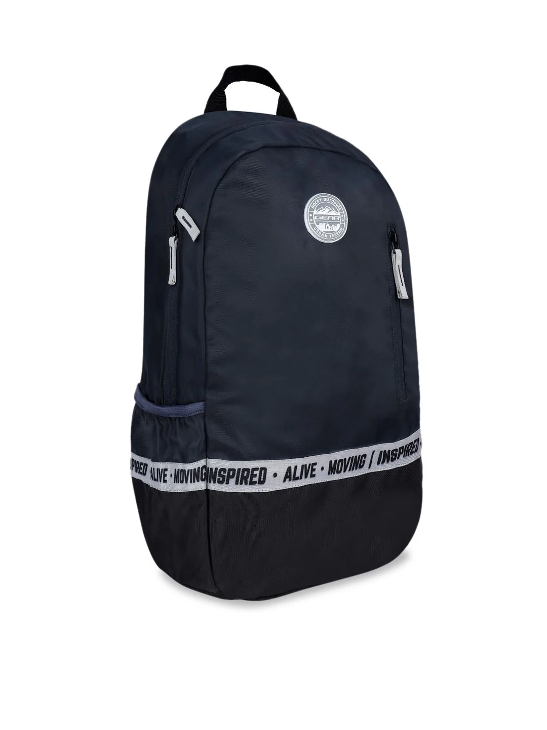 Gear Unisex Navy Blue Solid Backpack - Image 2