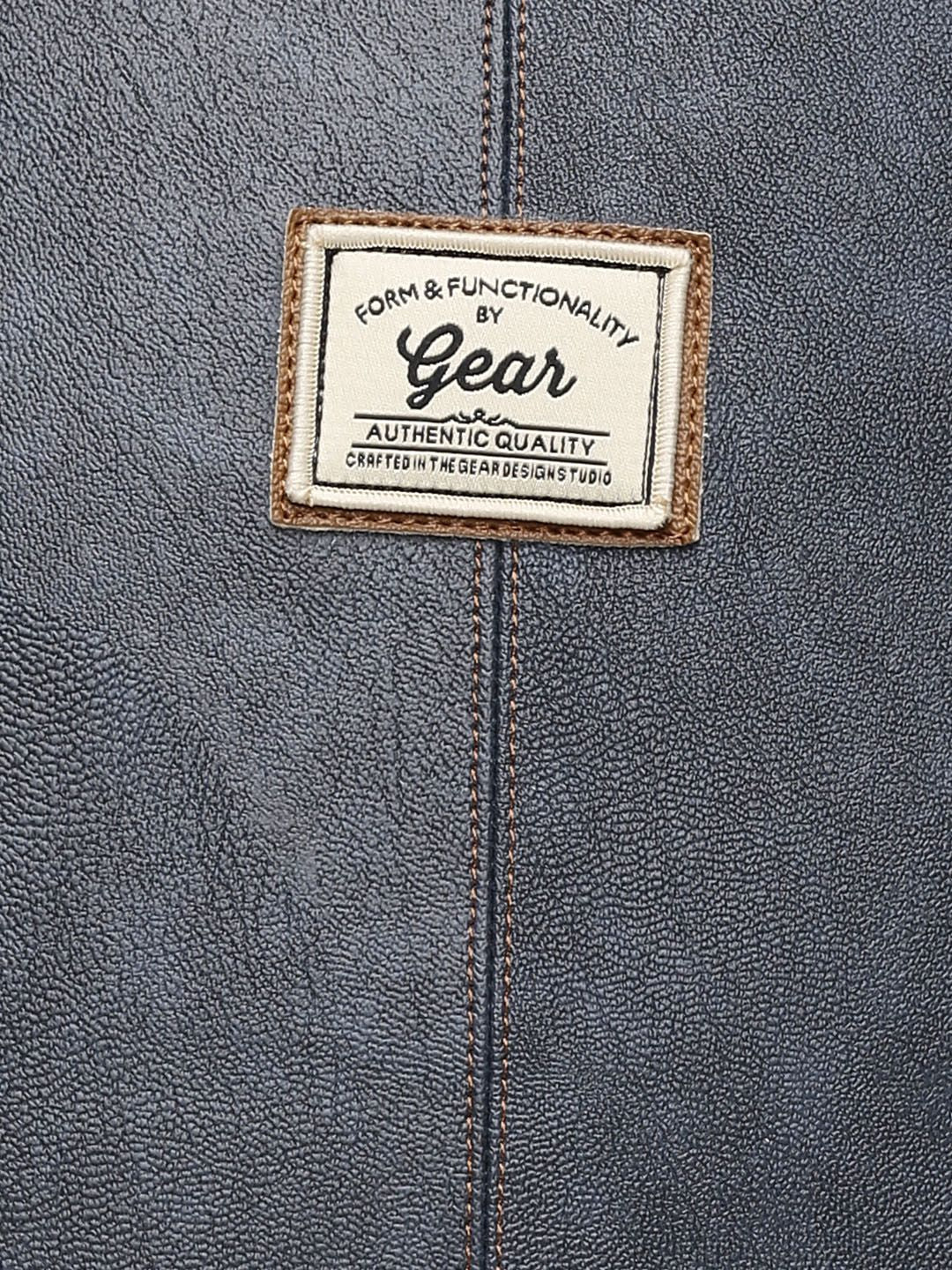 Gear Unisex Navy Blue Solid Backpack - Image 4