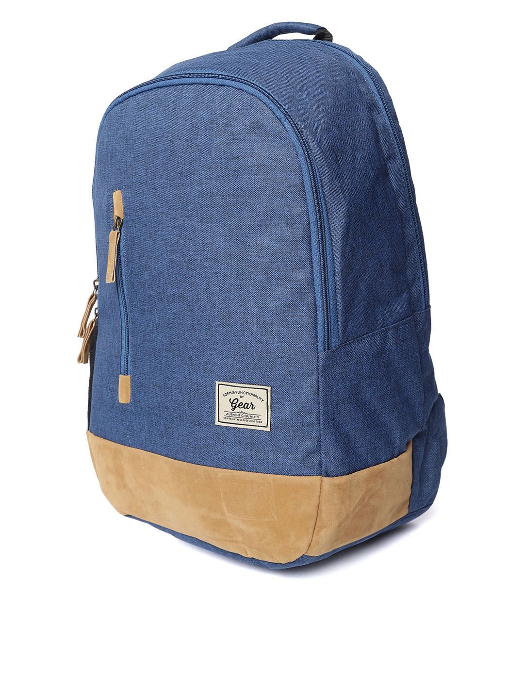 Gear Unisex Navy Blue Solid Backpack - Image 2