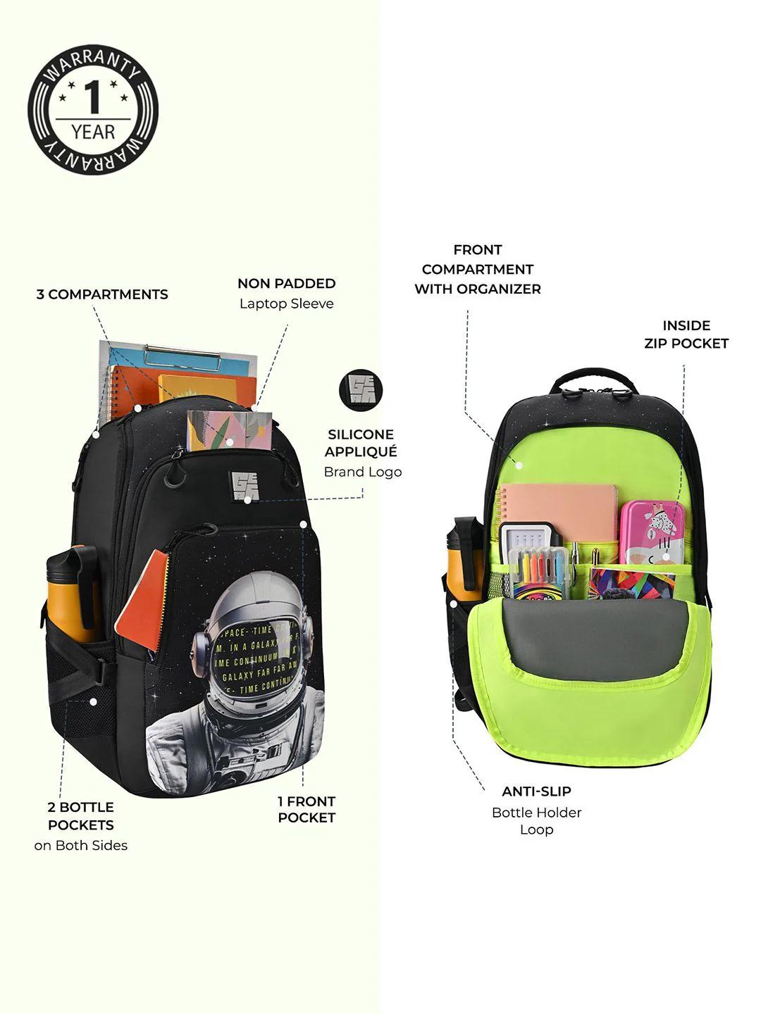Gear Unisex Printed Backpack - Image 4