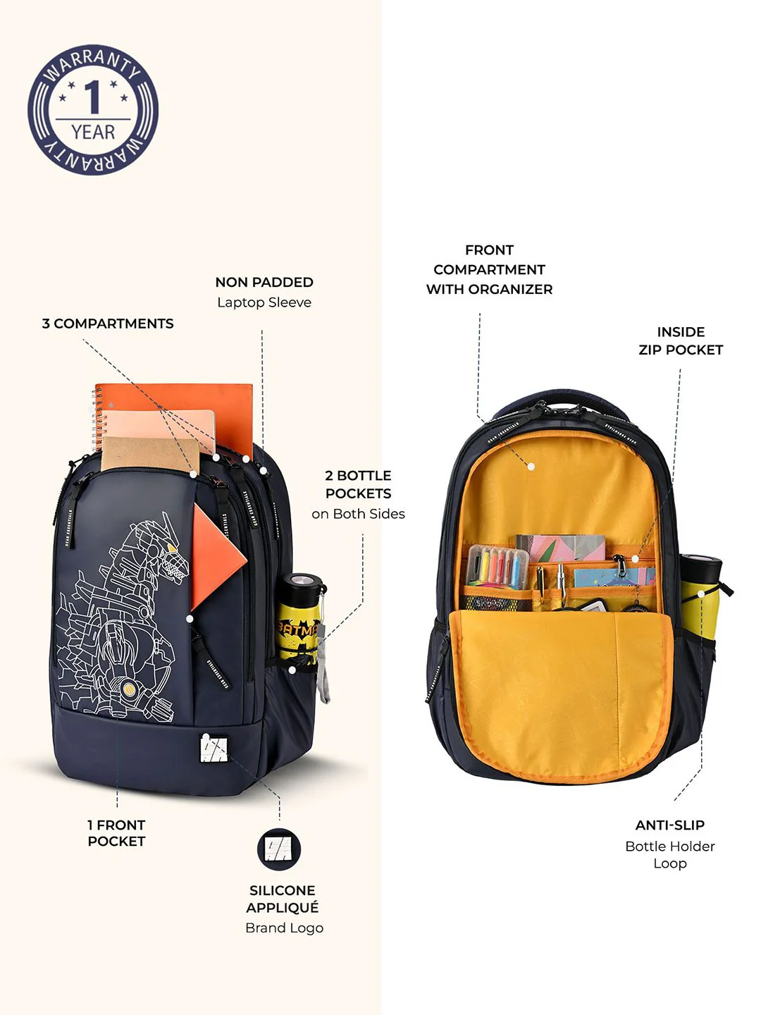 Gear Unisex Printed Backpack - Image 6