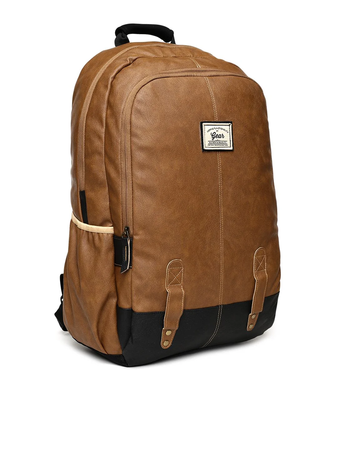 Gear Unisex Tan Solid Laptop Backpack - Image 2
