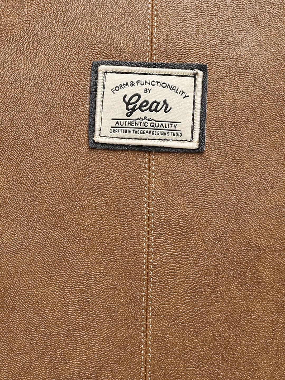 Gear Unisex Tan Solid Laptop Backpack - Image 4