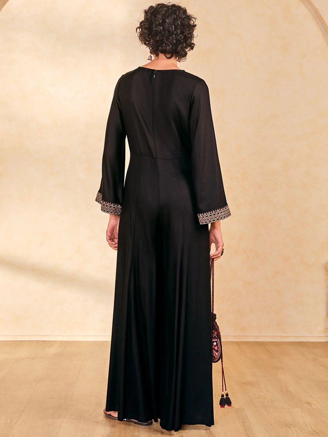 Global Desi Women Basic Jumpsuit with Embroidered - Image 5