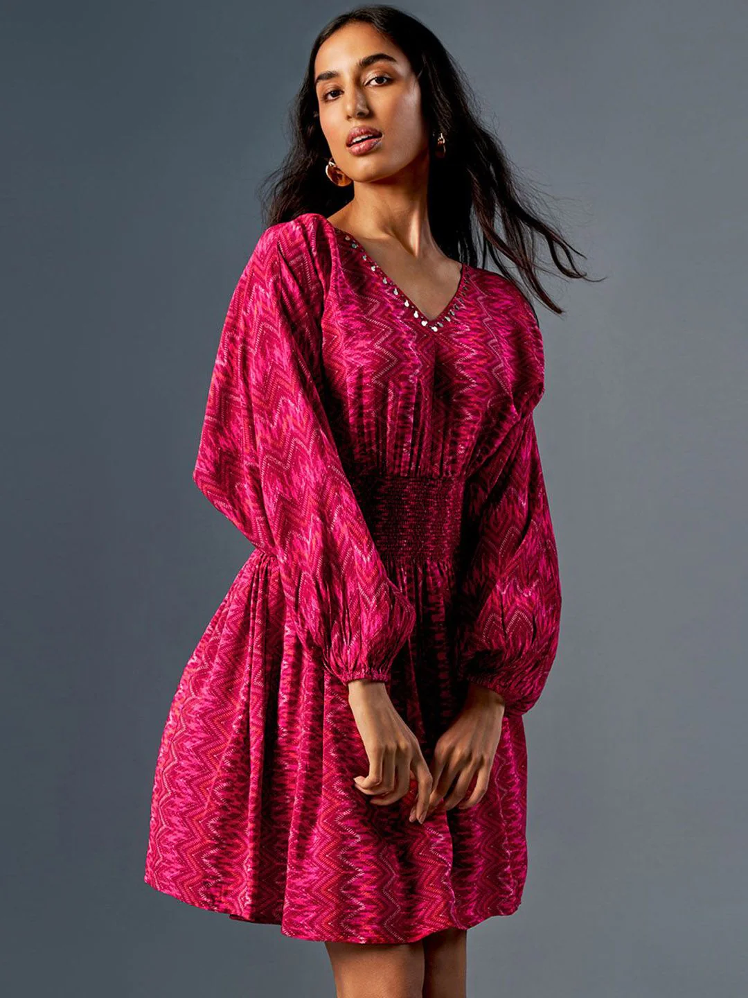 Global Desi Women Printed Mini Dresses - Image 3