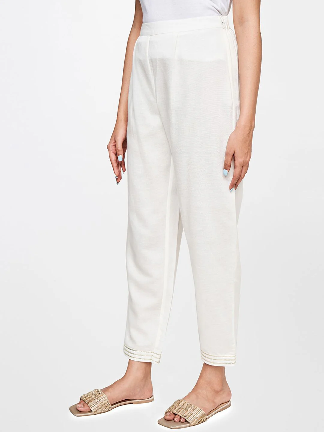 Global Desi Women Straight Fit Trousers - Image 2