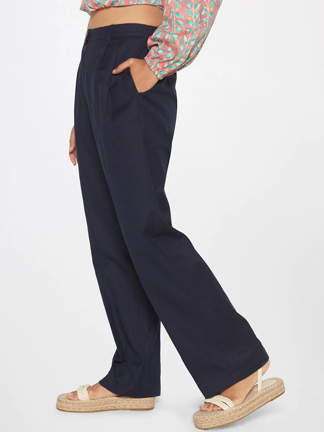 Global Desi Women Straight Fit Trousers - Image 2