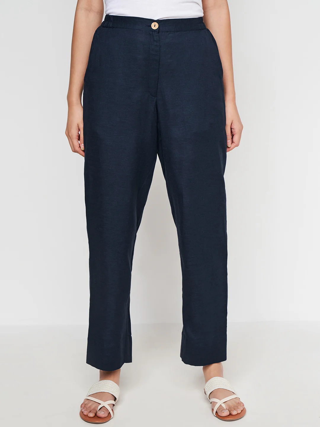 Global Desi Women Straight Fit Trousers