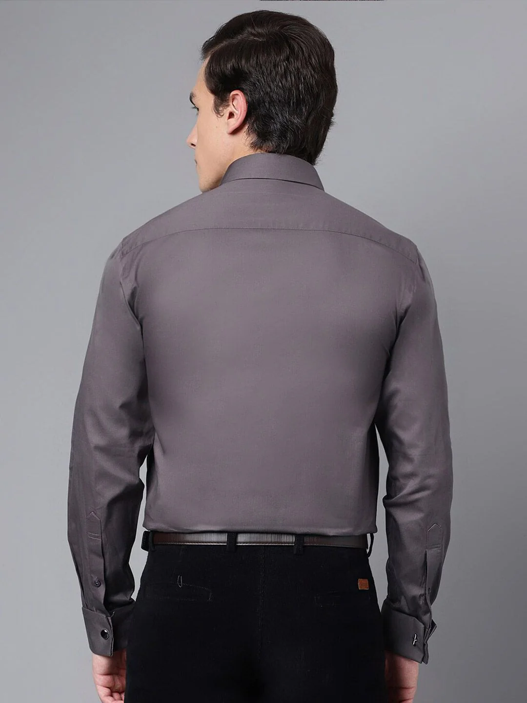 Hancock Modern Chest Pocket Slim Fit French Cuff Opaque Cotton Formal Shirt - Image 5