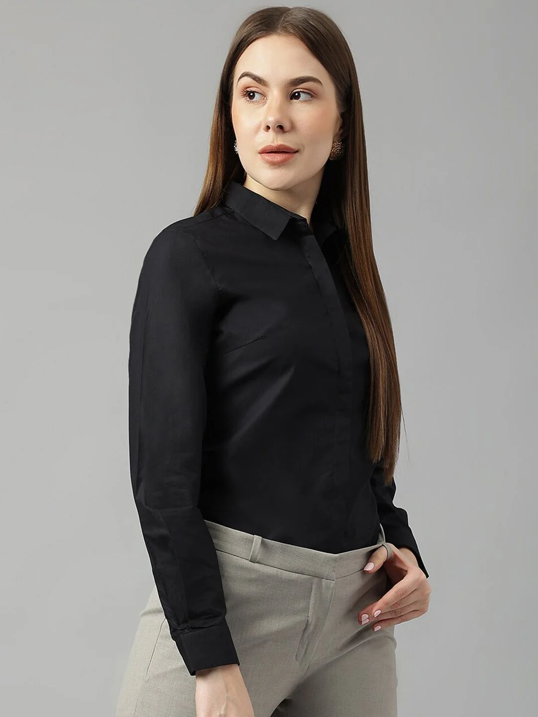 Hancock Spread Collar Cotton Slim Fit Formal Shirt - Image 3