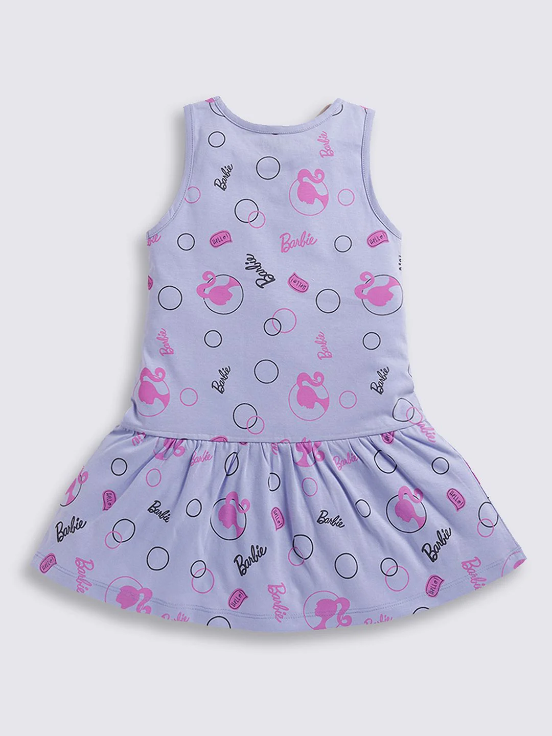 Happy Faces Pure Cotton Brabie Print A-Line Dress - Image 3