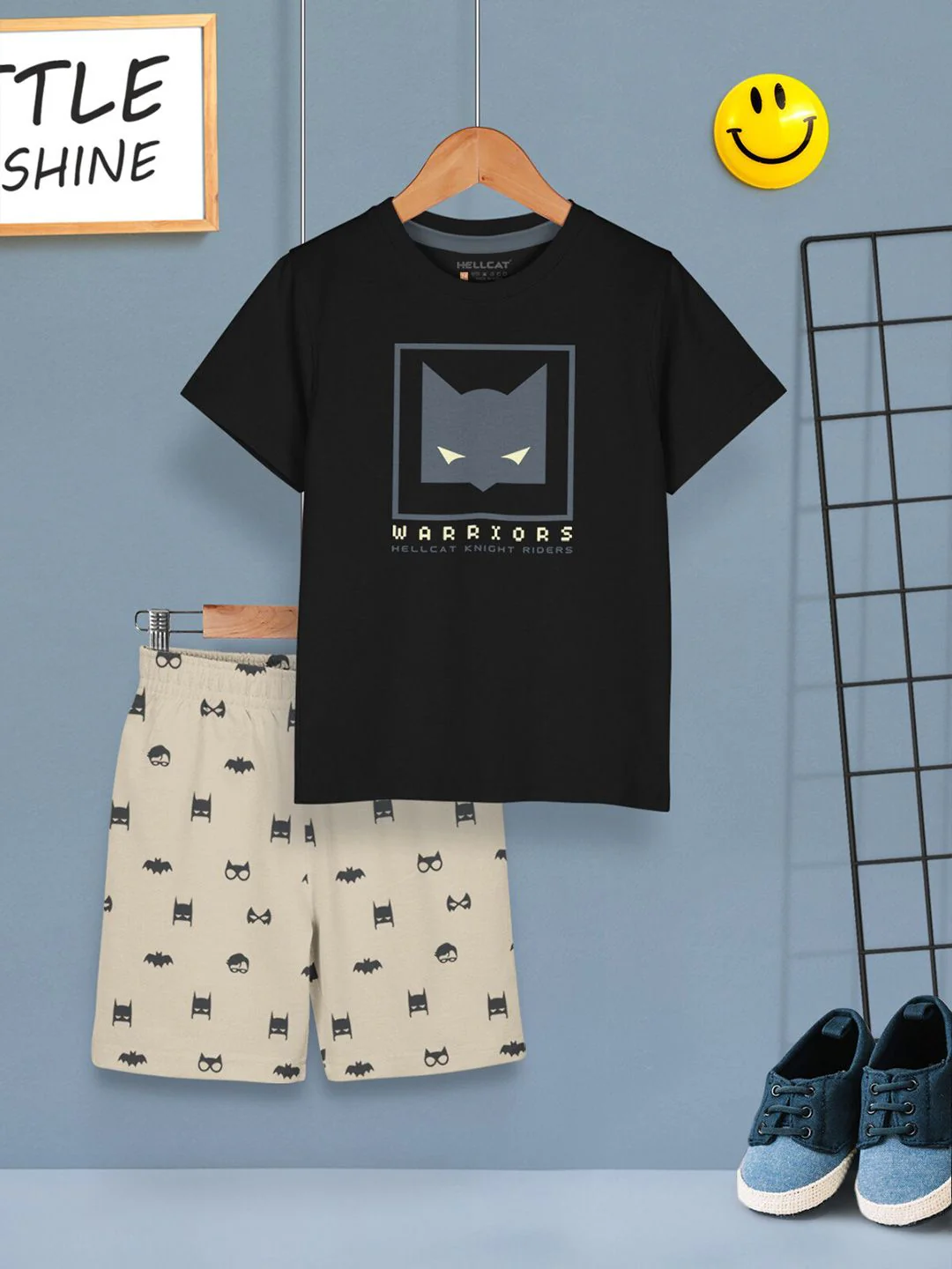 HELLCAT Boys Pack Of 2 Printed T-shirt with Shorts - Image 2