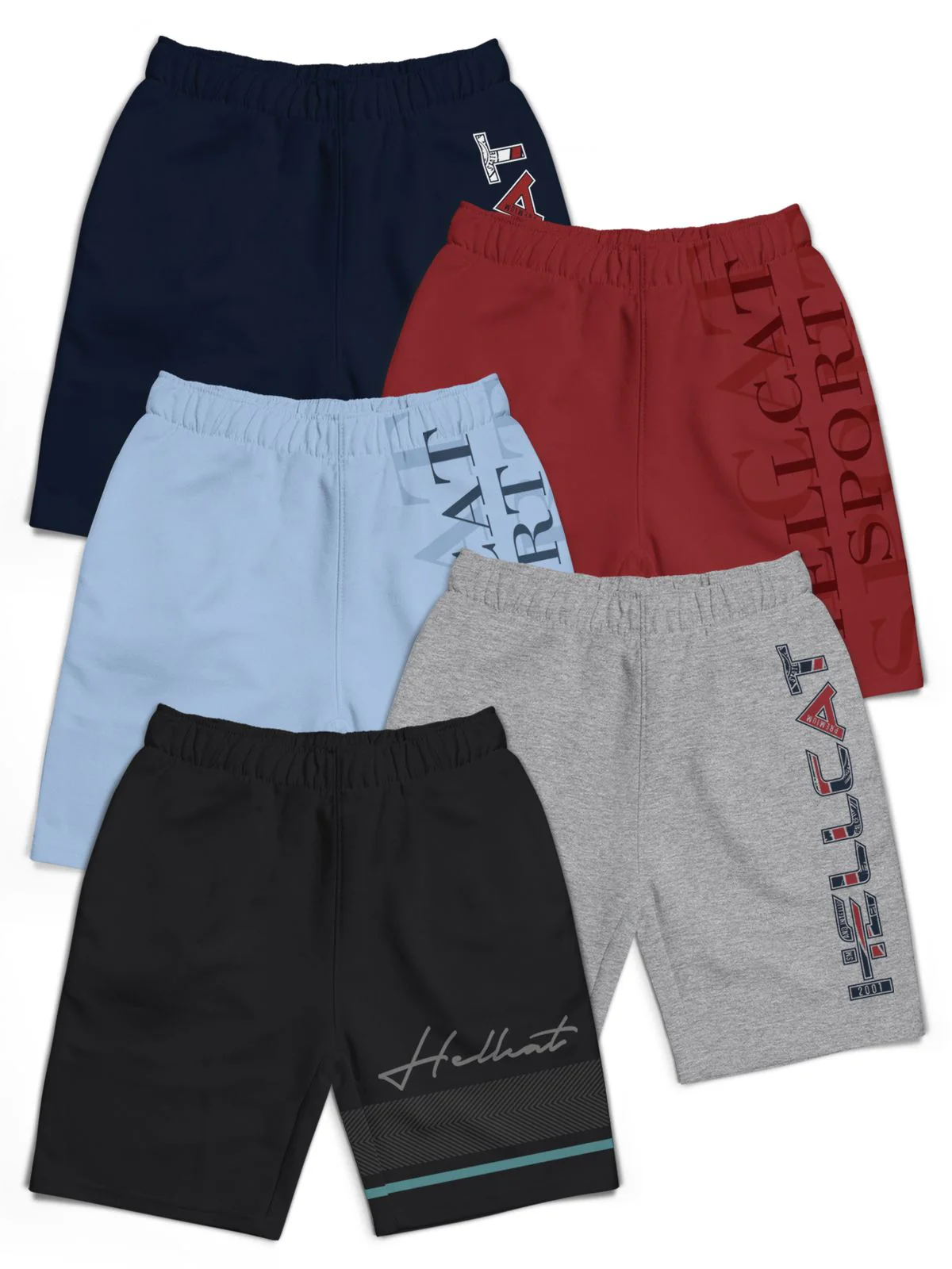 HELLCAT Boys Typography Printed Shorts